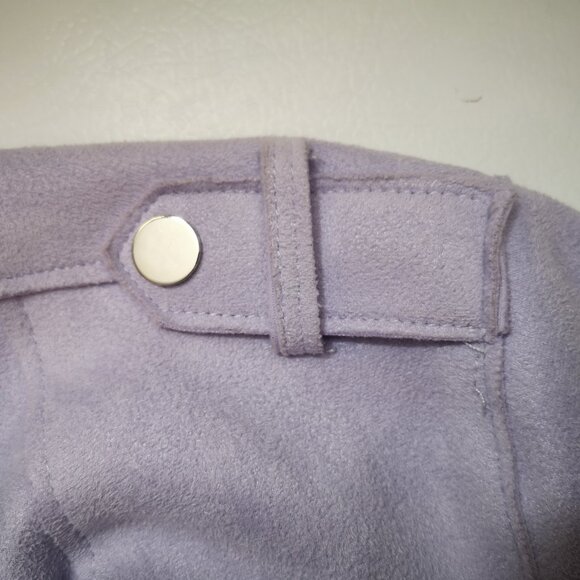 Amanda Green Ladies Size Large Off Set Zip Closure Lilac Bomber Jacket - Picture 9 of 13